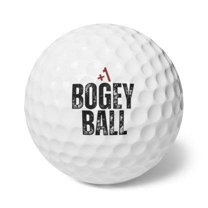 Funny Golfer Gifts  Accessories 1.7" / 6 pcs Bogey Ball Funny Golf Balls, 6 Piece Set
