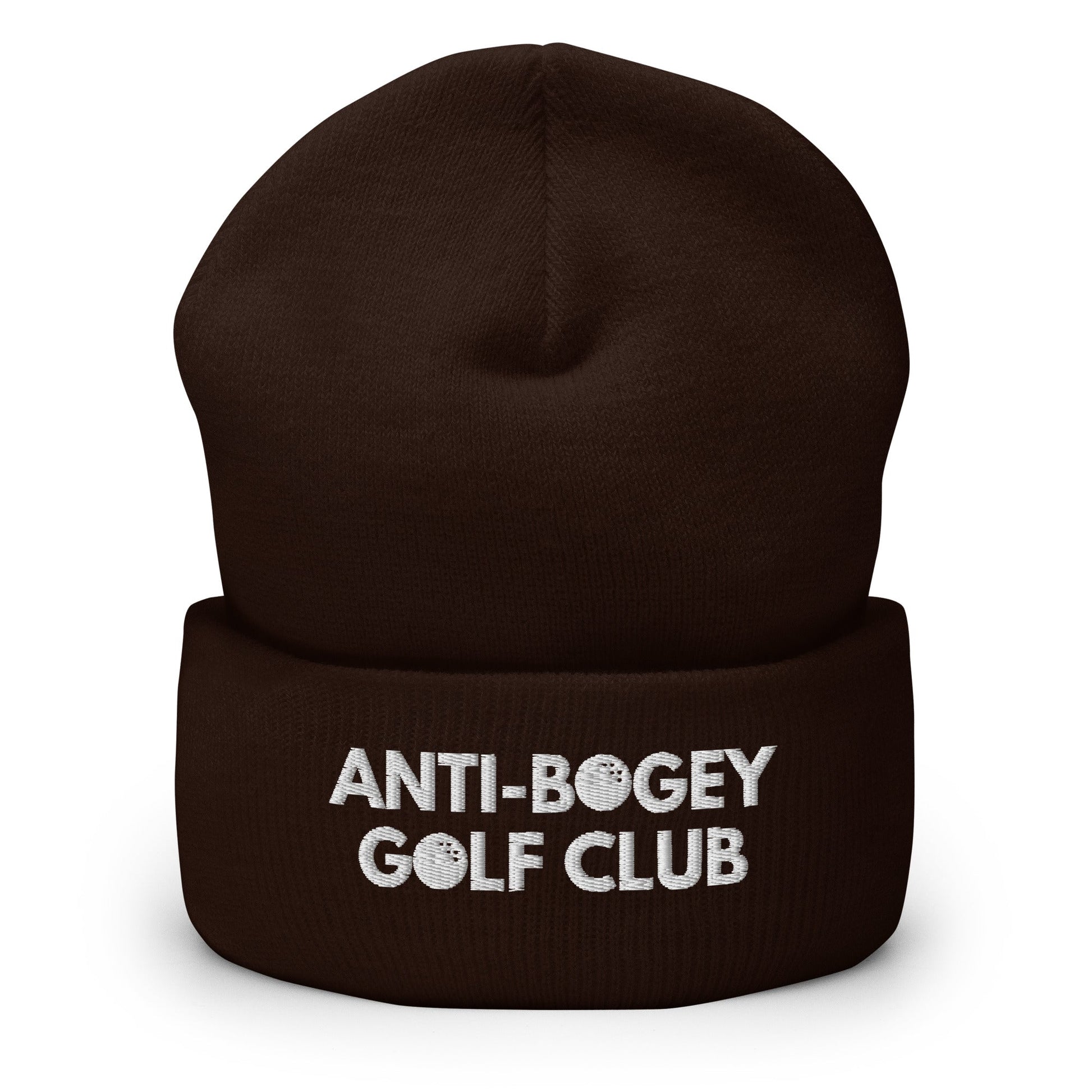 Funny Golfer Gifts  Beanie Brown Anti-Bogey Golf Club Hat Beanie
