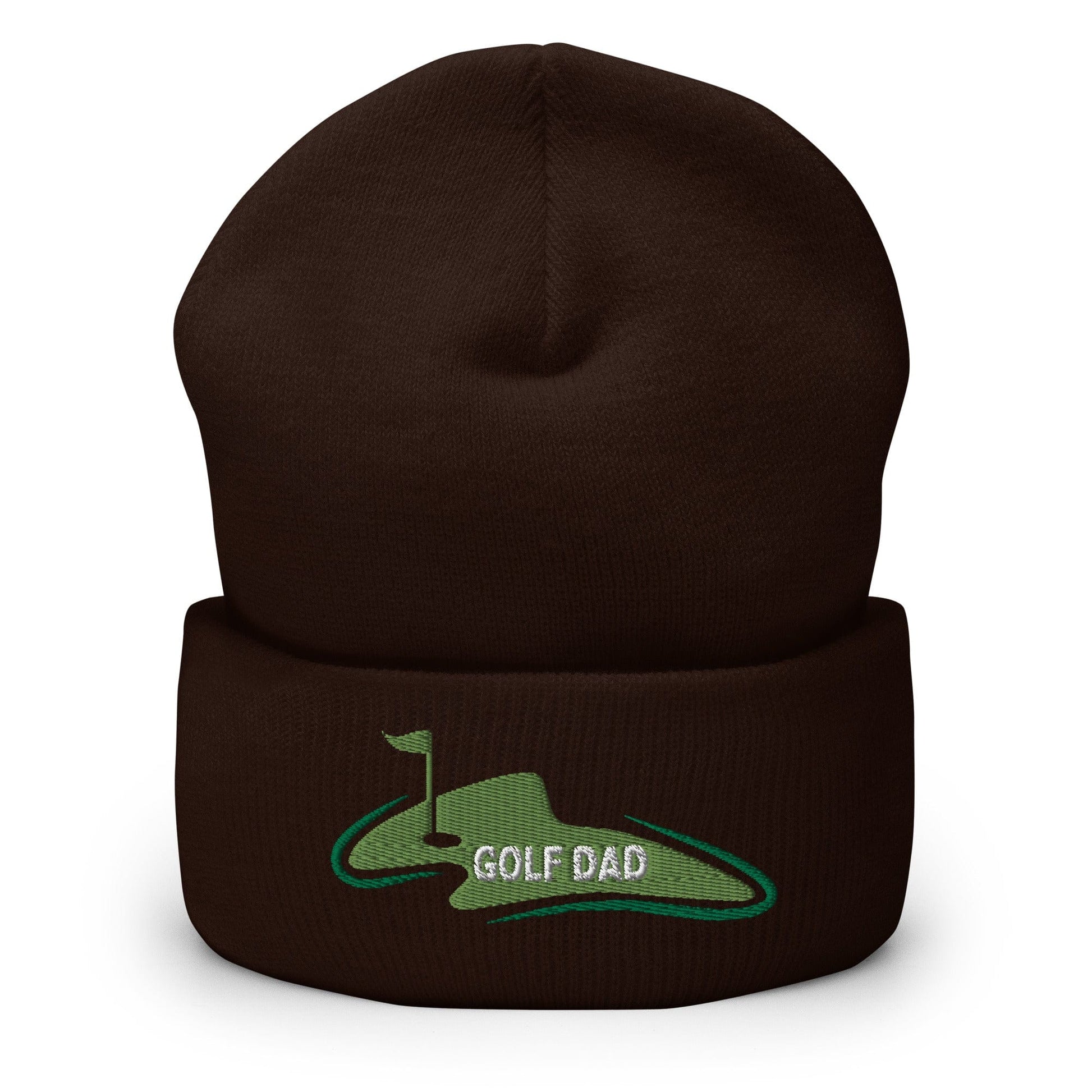 Funny Golfer Gifts  Beanie Brown Golf Dad Beanie