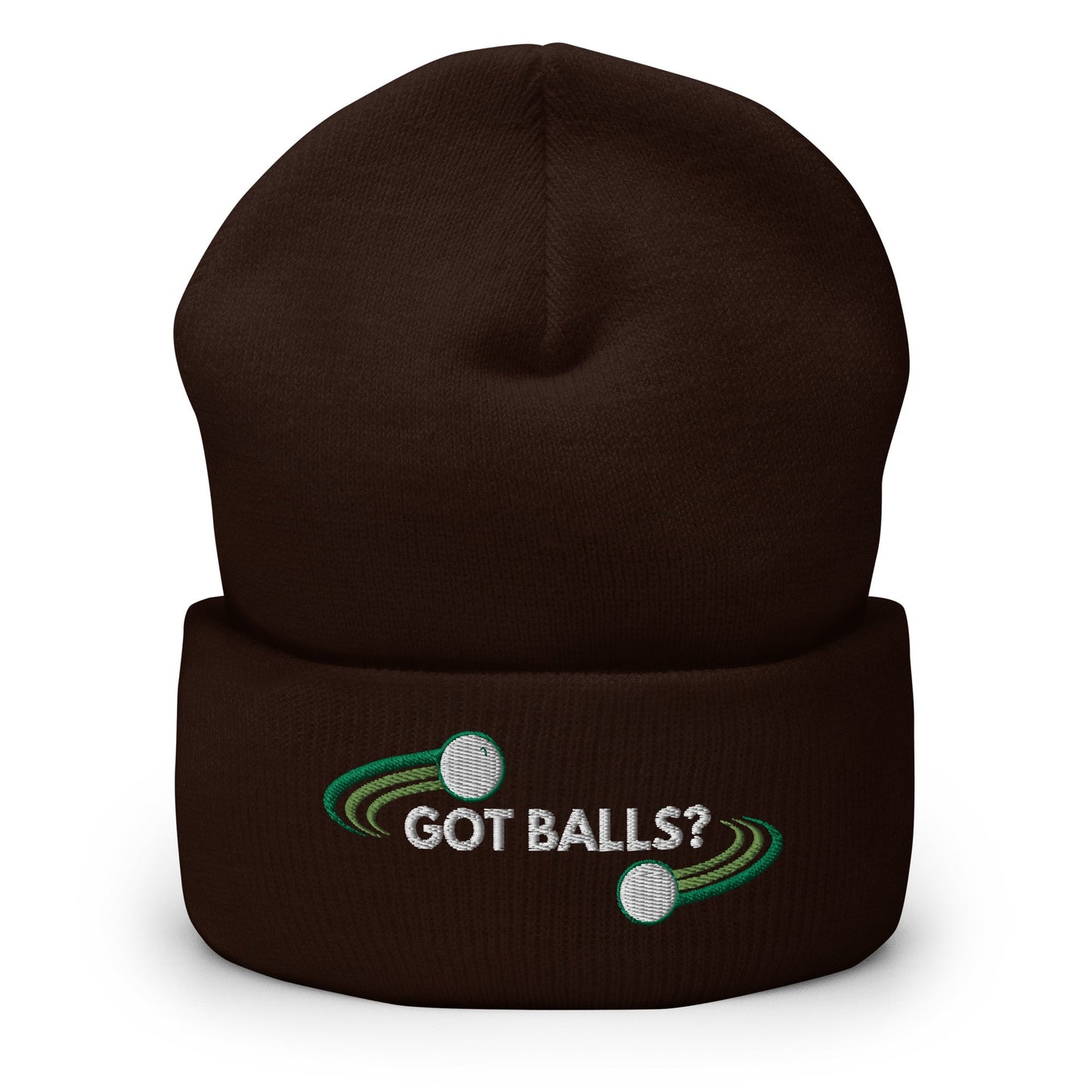 Funny Golfer Gifts  Beanie Brown Got Balls Beanie