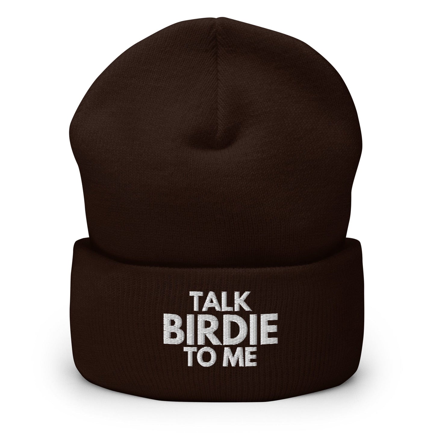 Funny Golfer Gifts  Beanie Brown Talk Birdie To Me Hat Beanie