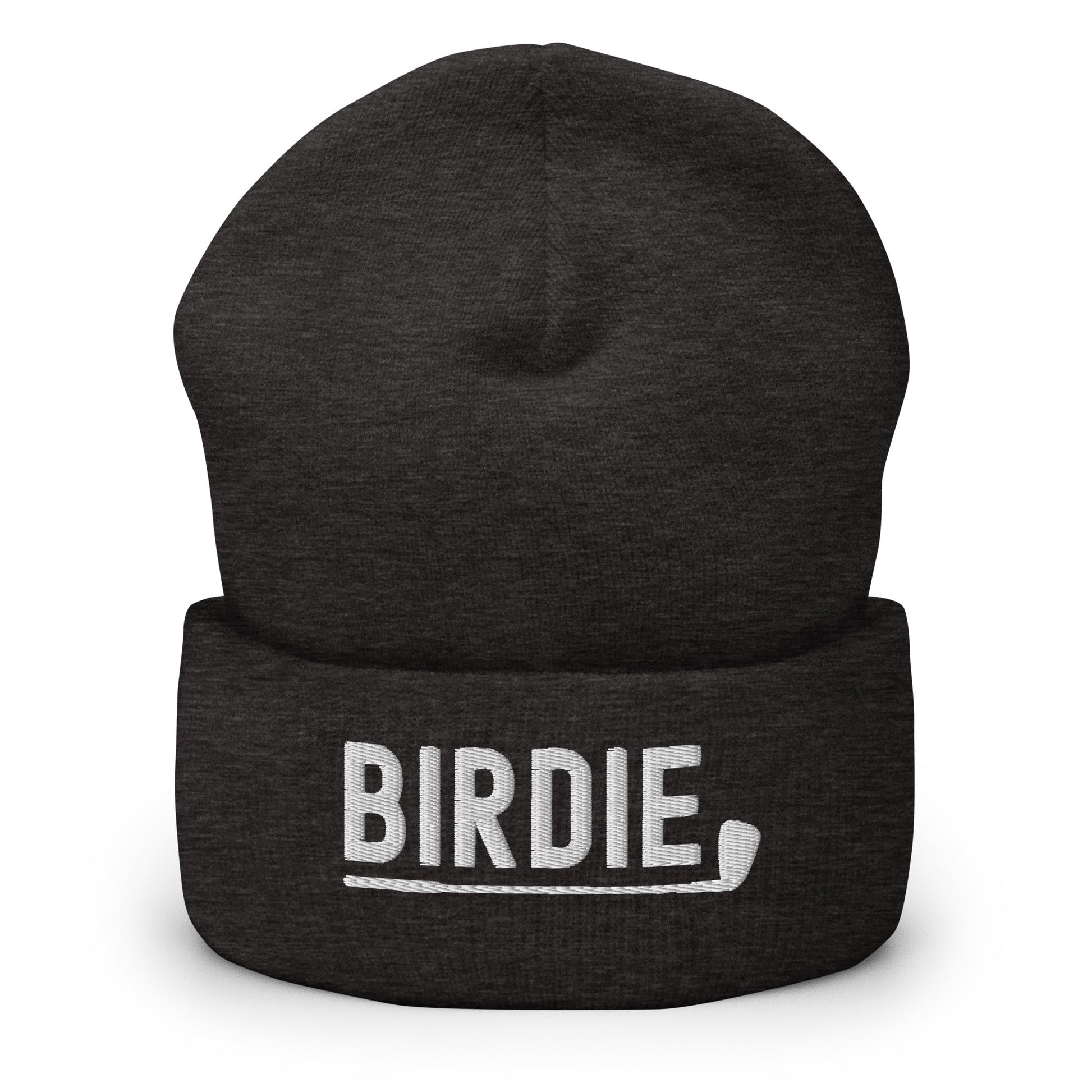 Funny Golfer Gifts  Beanie Dark Grey Birdie Hat Beanie