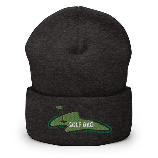 Funny Golfer Gifts  Beanie Dark Grey Golf Dad Beanie