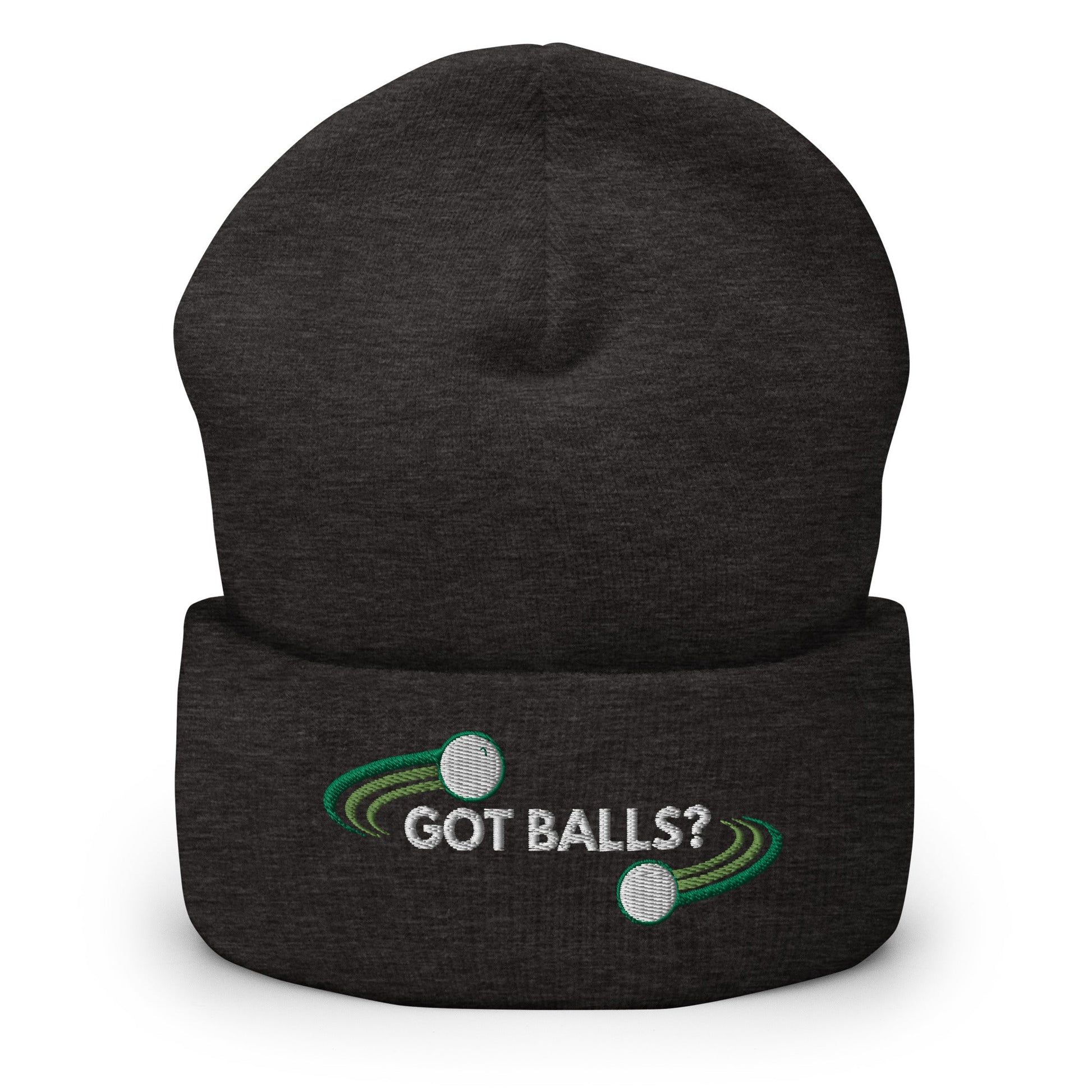 Funny Golfer Gifts  Beanie Dark Grey Got Balls Beanie