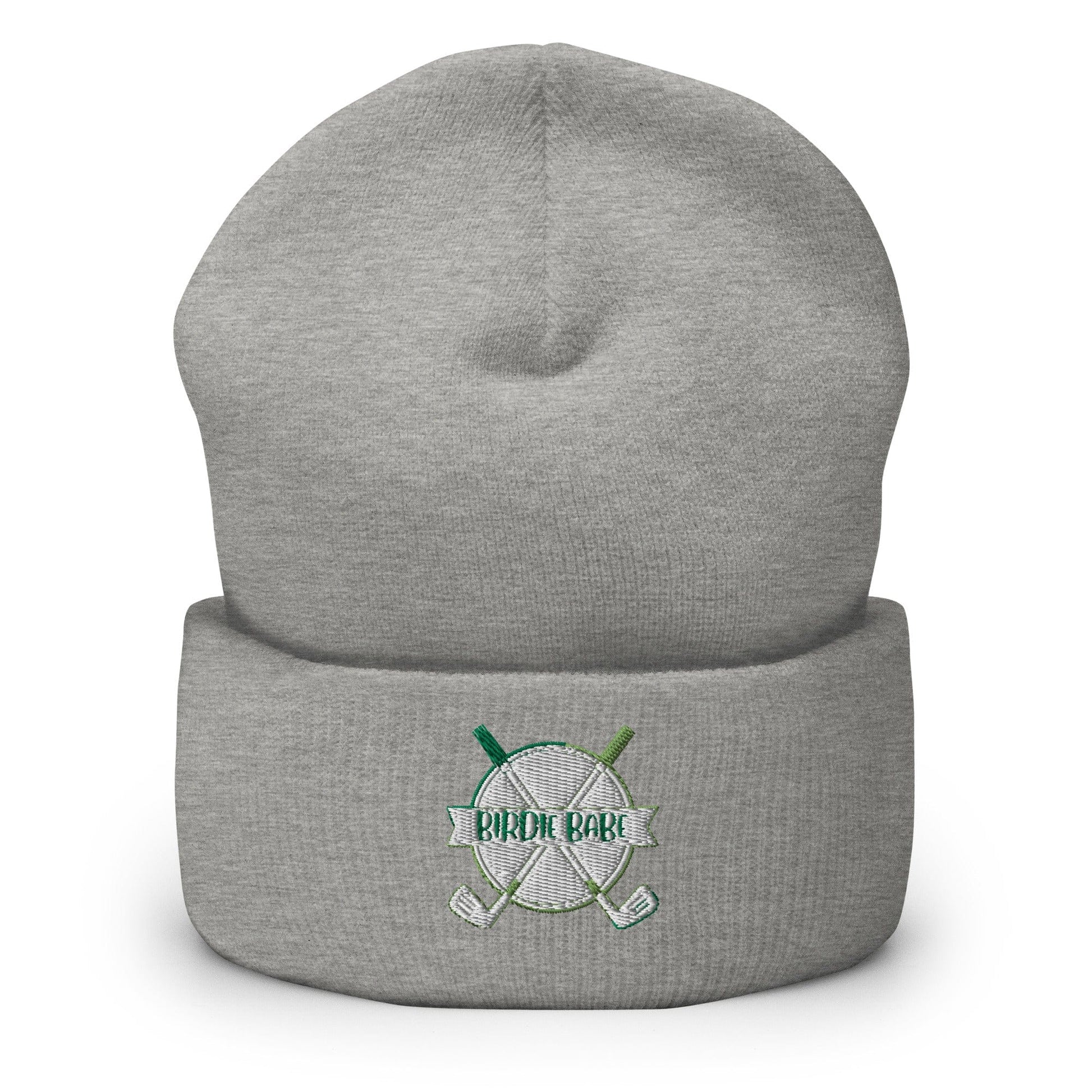 Funny Golfer Gifts  Beanie Heather Grey Birdie Babe Beanie