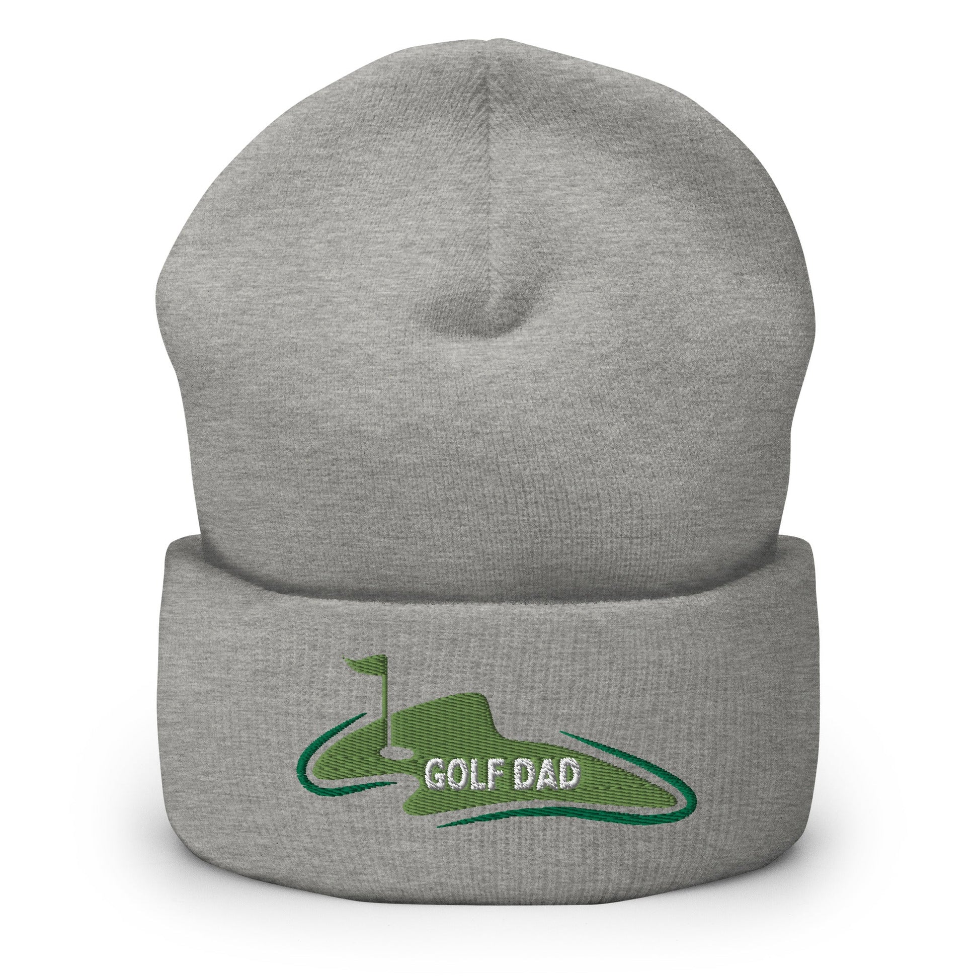 Funny Golfer Gifts  Beanie Heather Grey Golf Dad Beanie