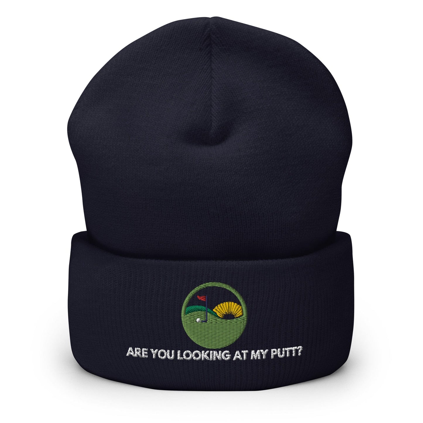 Funny Golfer Gifts  Beanie Navy Are you looking at my putt Beanie