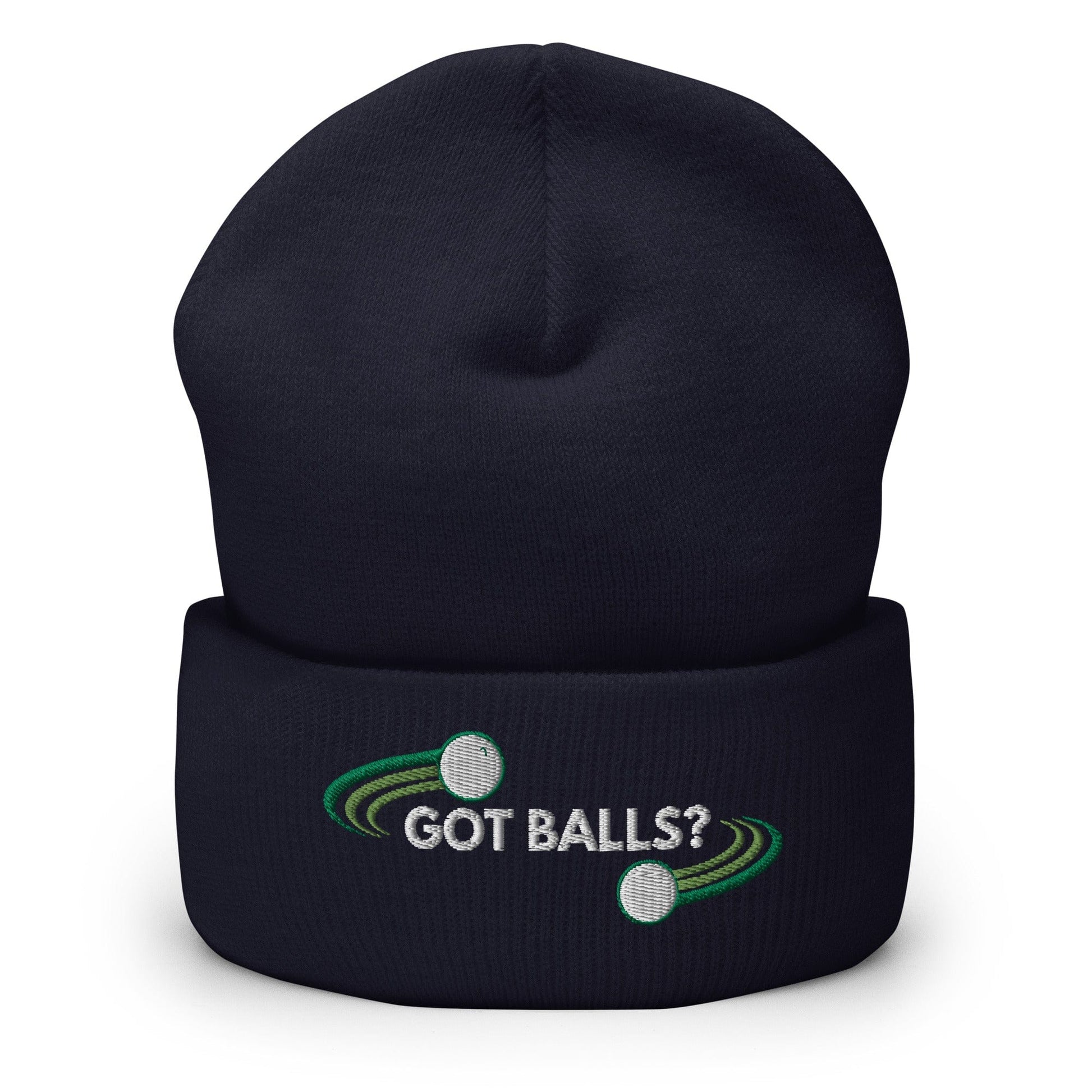 Funny Golfer Gifts  Beanie Navy Got Balls Beanie