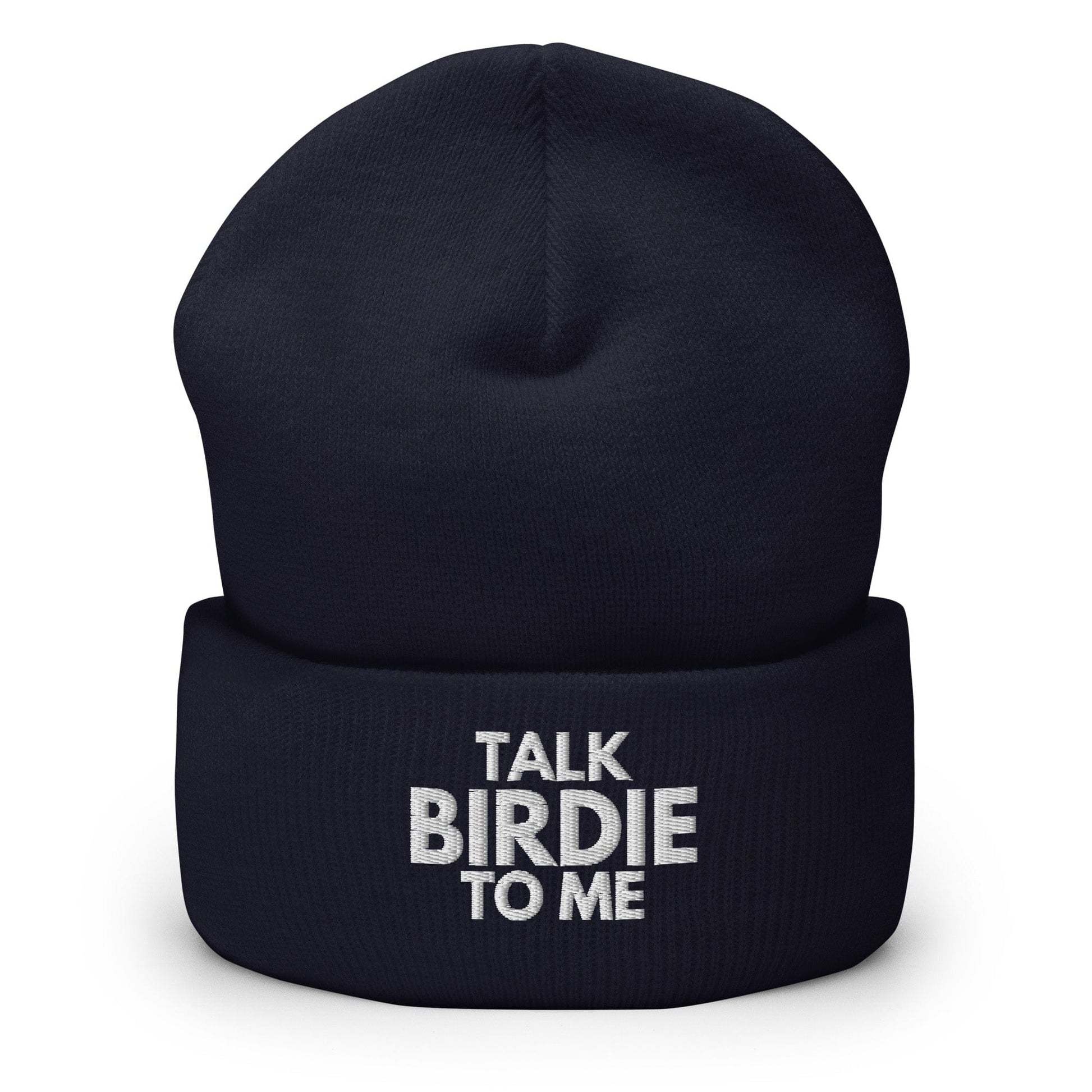 Funny Golfer Gifts  Beanie Navy Talk Birdie To Me Hat Beanie