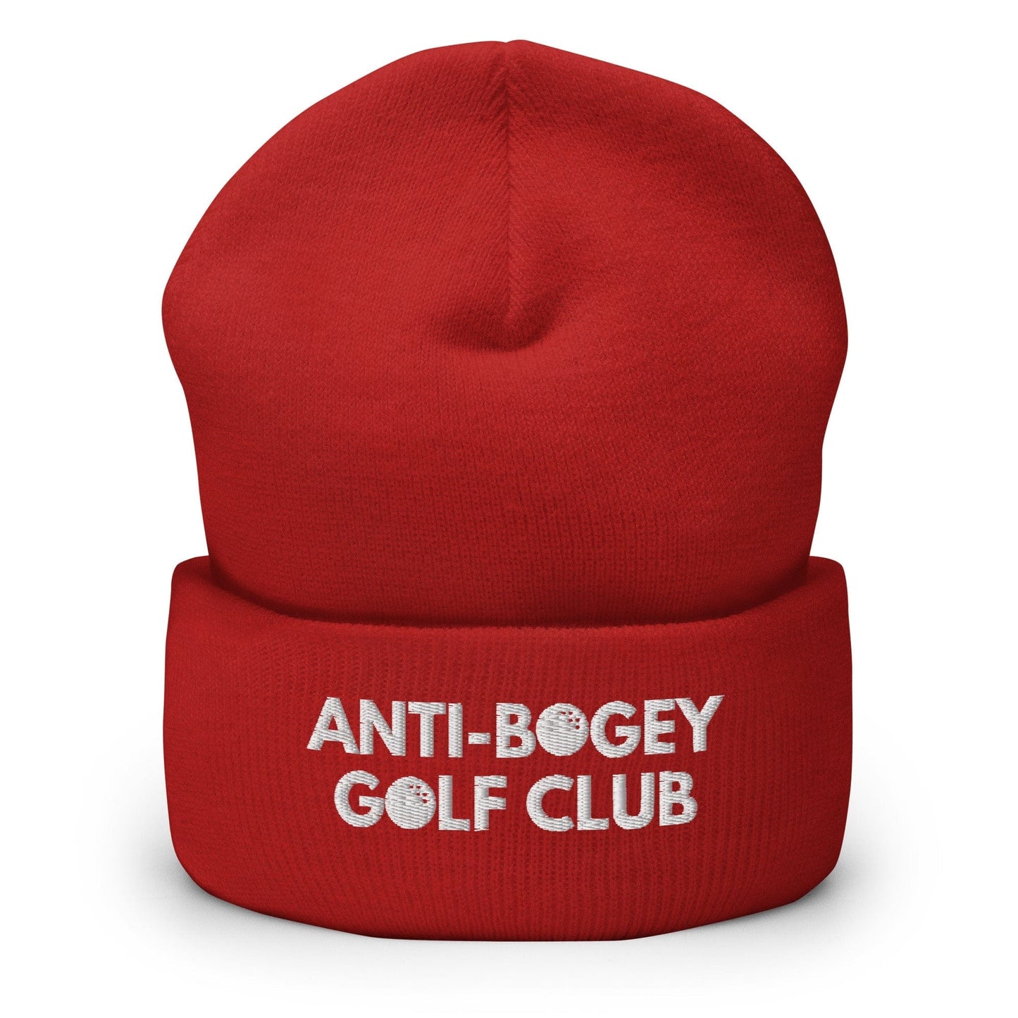 Funny Golfer Gifts  Beanie Red Anti-Bogey Golf Club Hat Beanie