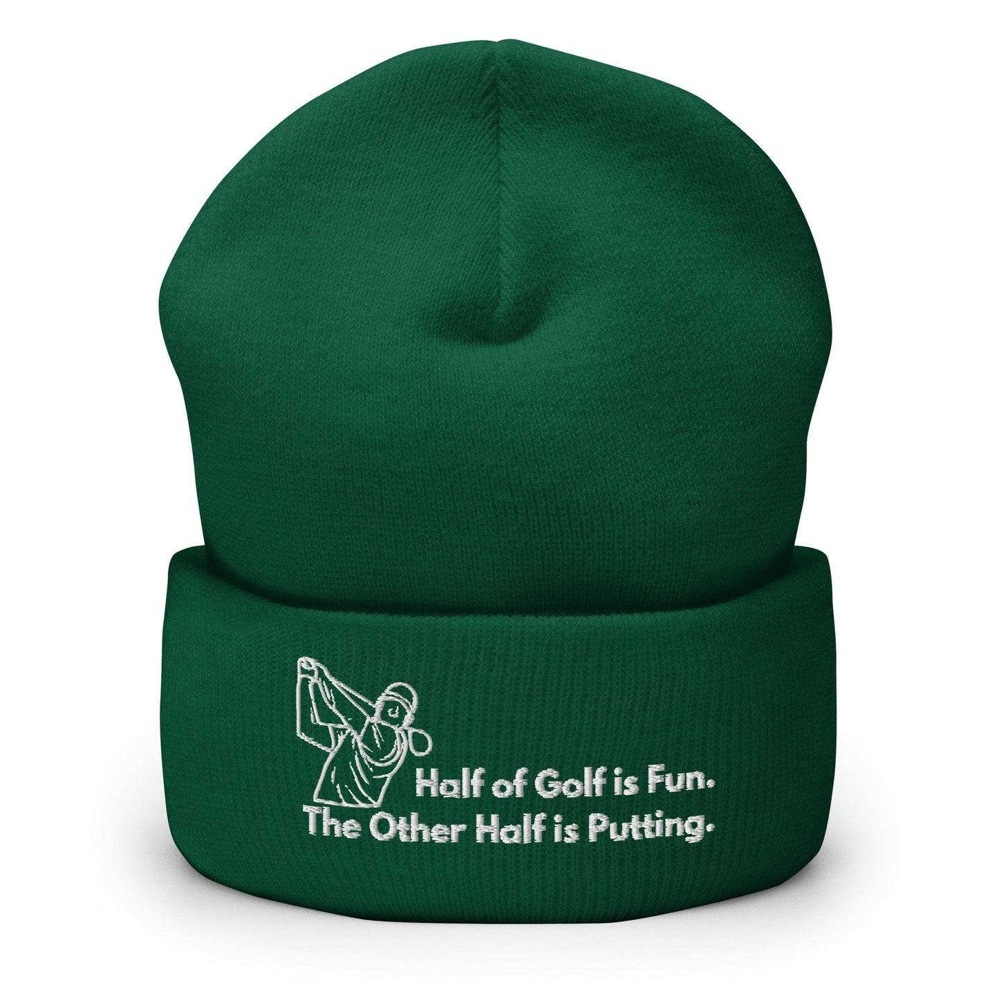 Funny Golfer Gifts  Beanie Spruce Half of Golf is Fun