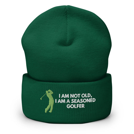 Funny Golfer Gifts  Beanie Spruce Im Not Old I Am A Seasoned Golfer Hat Beanie