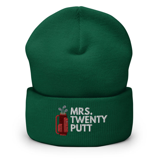 Funny Golfer Gifts  Beanie Spruce Mrs. Twenty Putt Beanie