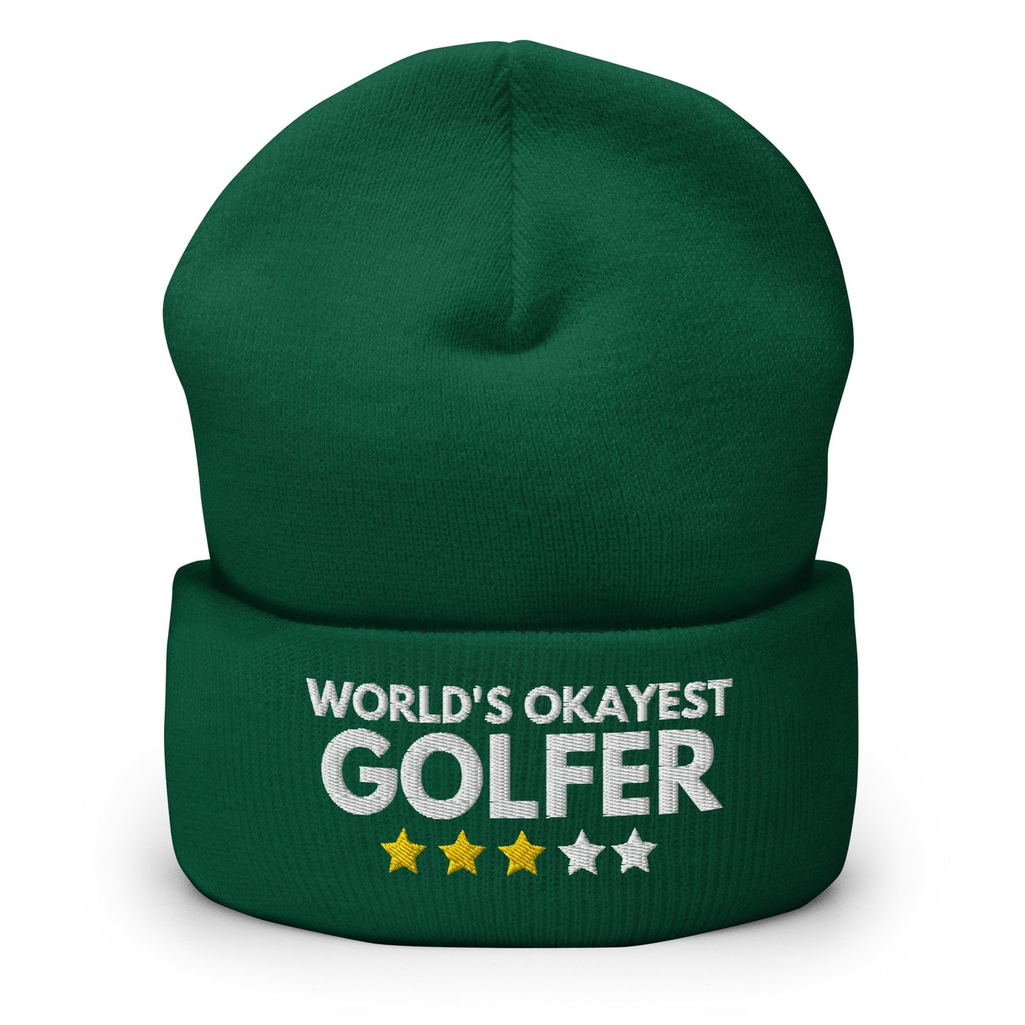 Funny Golfer Gifts  Beanie Spruce Worlds Okayest Golfer Hat Beanie