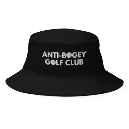 Funny Golfer Gifts  Bucket Hat Black Anti-Bogey Golf Club Hat Bucket Hat