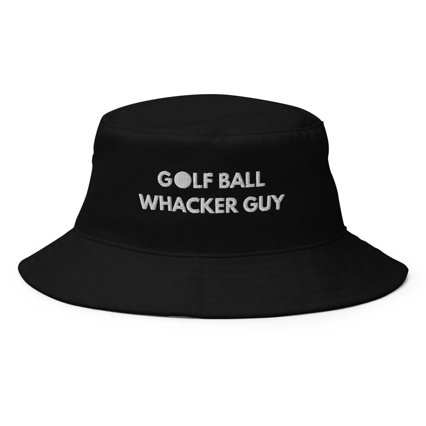 Funny Golfer Gifts  Bucket Hat Black Golf Ball Whacker Guy Hat Bucket Hat
