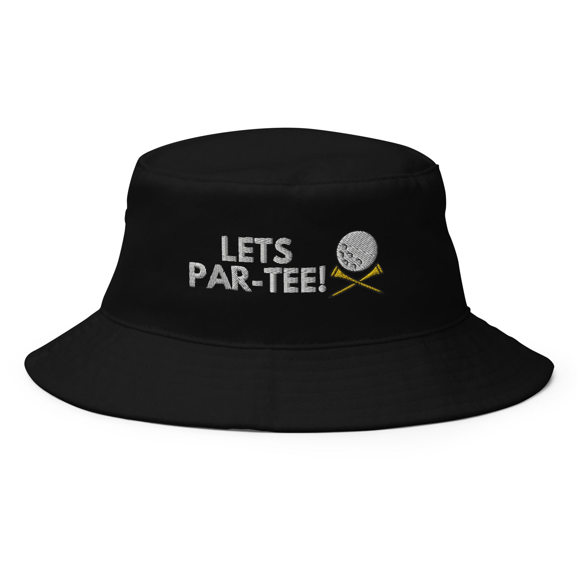 Funny Golfer Gifts  Bucket Hat Black Lets Par-Tee Hat Bucket Hat