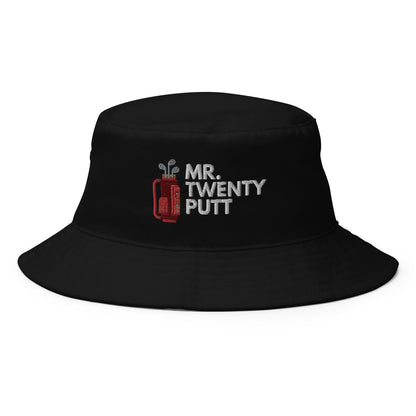 Funny Golfer Gifts  Bucket Hat Black Mr. Twenty Putt Bucket Hat