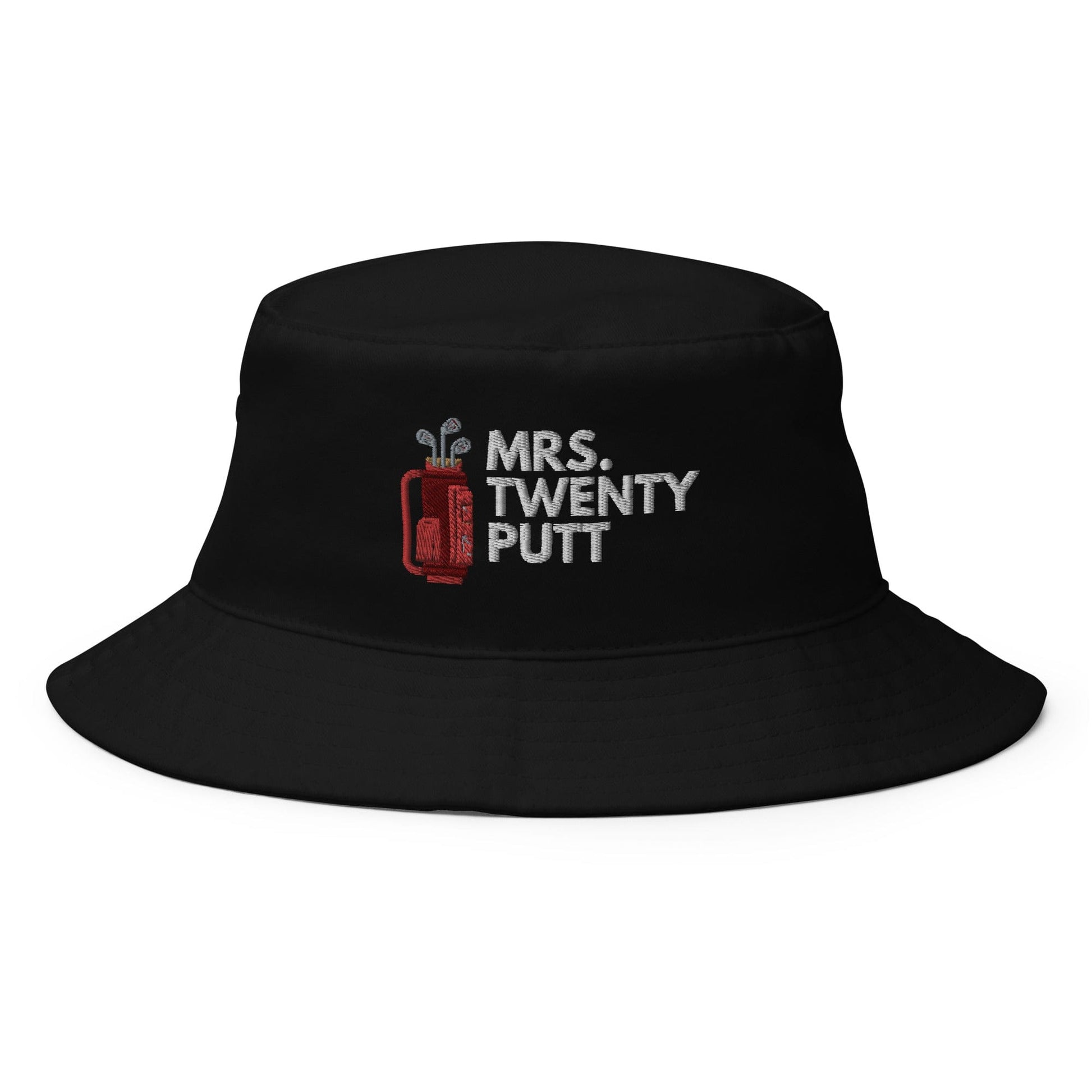 Funny Golfer Gifts  Bucket Hat Black Mrs. Twenty Putt Bucket Hat