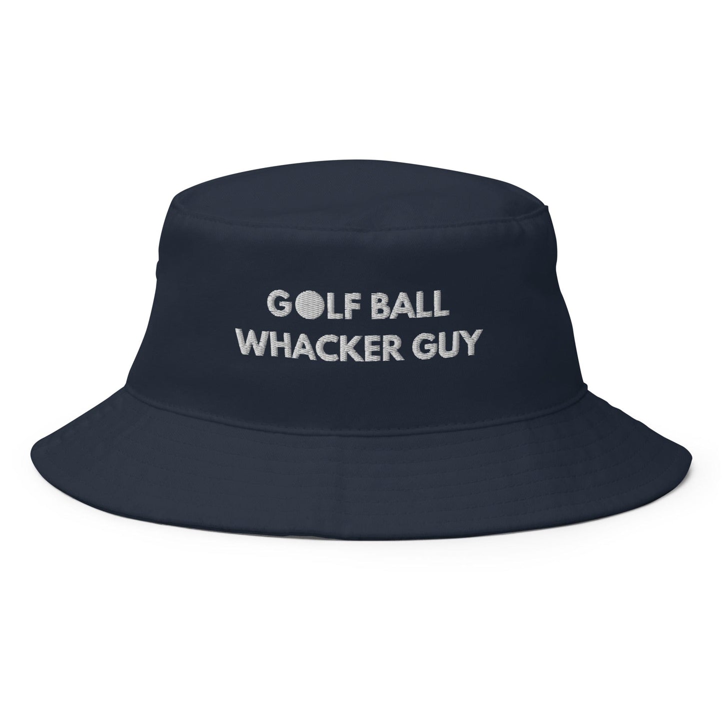 Funny Golfer Gifts  Bucket Hat Navy Golf Ball Whacker Guy Hat Bucket Hat