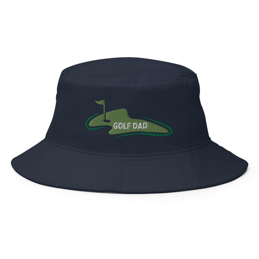 Funny Golfer Gifts  Bucket Hat Navy Golf Dad Bucket Hat