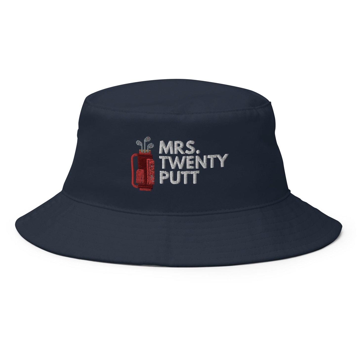Funny Golfer Gifts  Bucket Hat Navy Mrs. Twenty Putt Bucket Hat