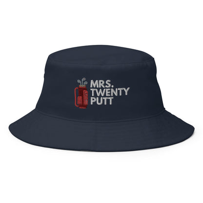 Funny Golfer Gifts  Bucket Hat Navy Mrs. Twenty Putt Bucket Hat