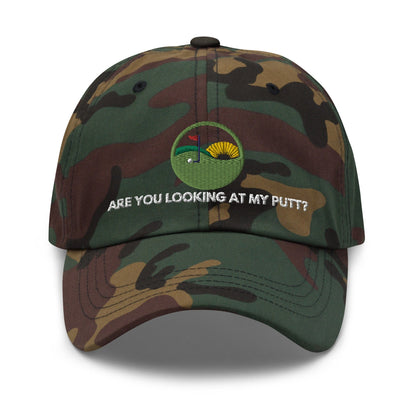 Funny Golfer Gifts  Dad Cap Are you looking at my putt Dad Cap