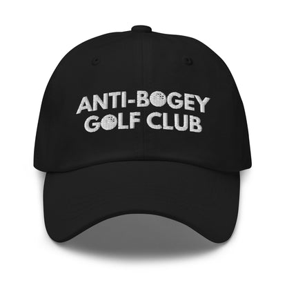 Funny Golfer Gifts  Dad Cap Black Anti-Bogey Golf Club Hat Cap