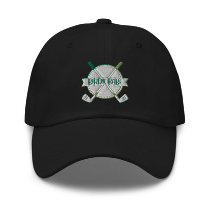 Funny Golfer Gifts  Dad Cap Black Birdie Babe Cap