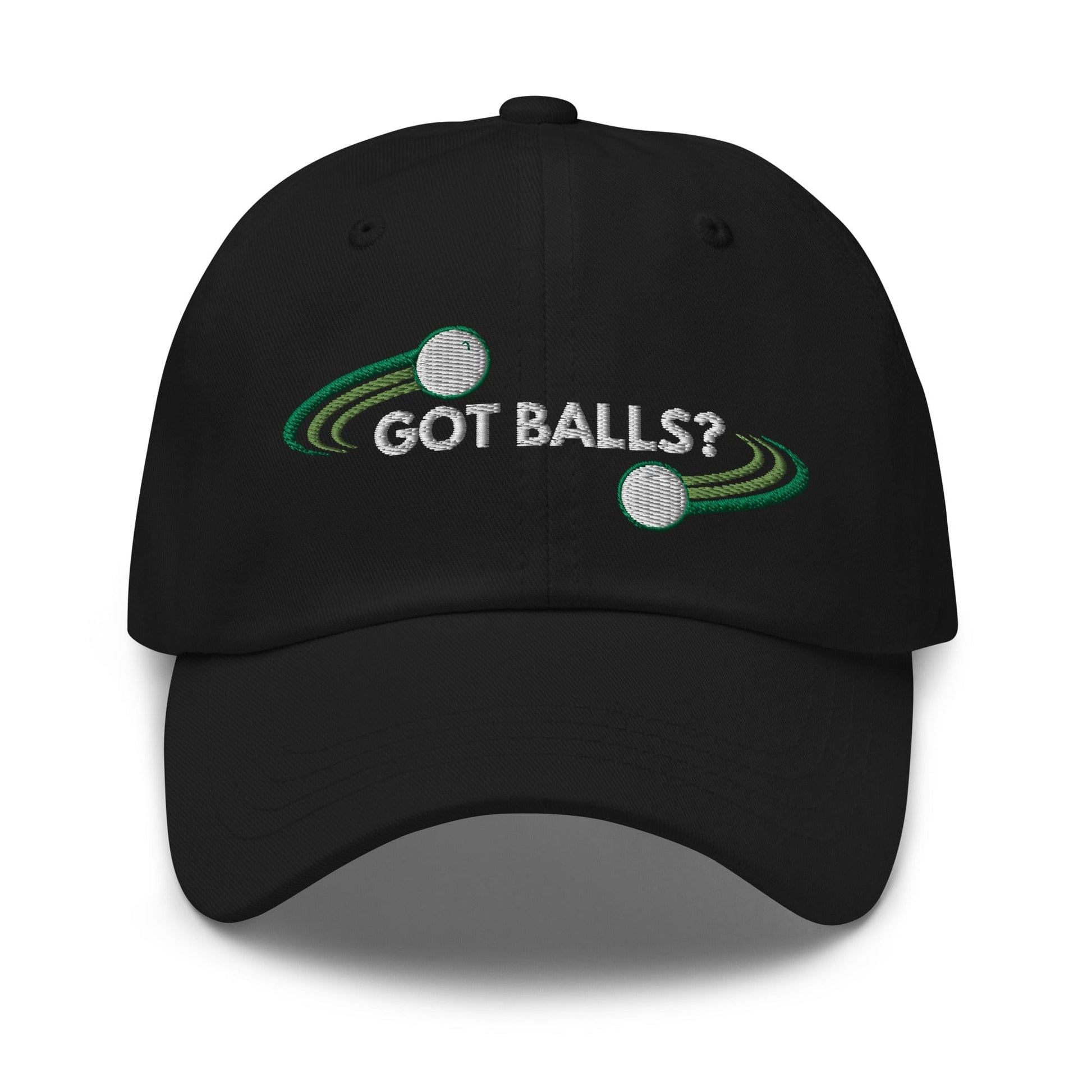 Funny Golfer Gifts  Dad Cap Black Got Balls Cap