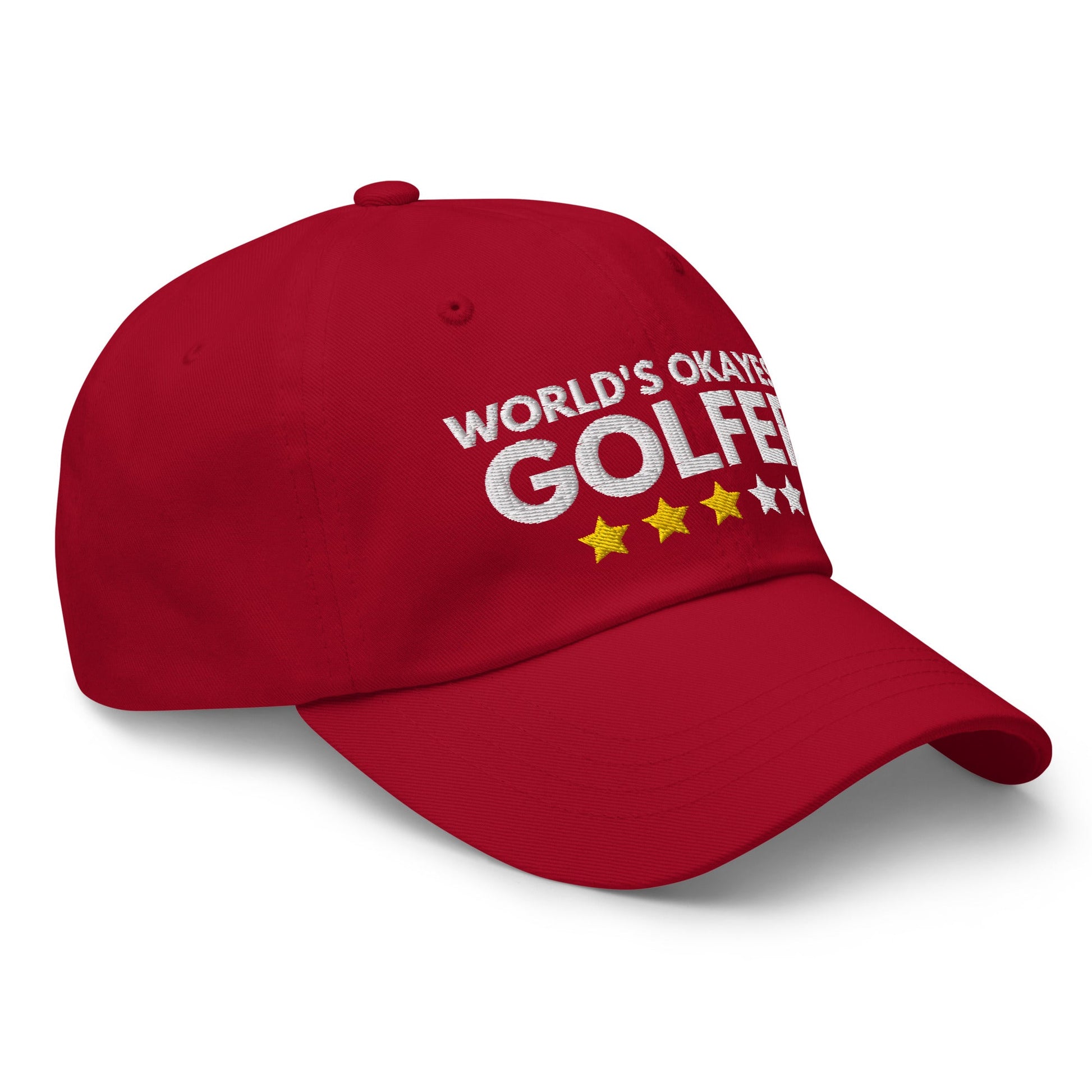 Funny Golfer Gifts  Dad Cap Cranberry Worlds Okayest Golfer Hat Cap