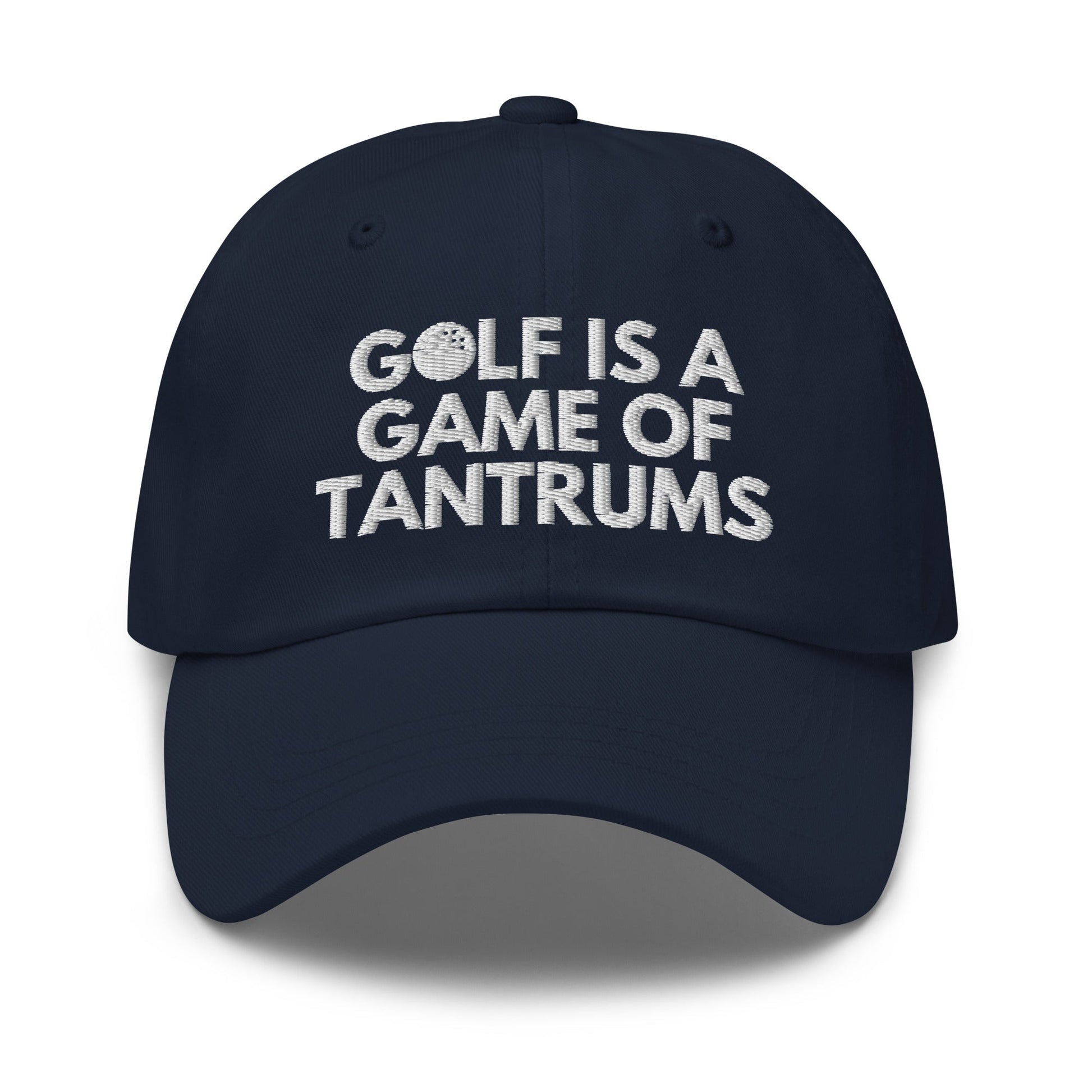 Funny Golfer Gifts  Dad Cap Golf Is A Game Of Tantrums Hat Cap