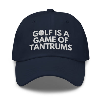 Funny Golfer Gifts  Dad Cap Golf Is A Game Of Tantrums Hat Cap