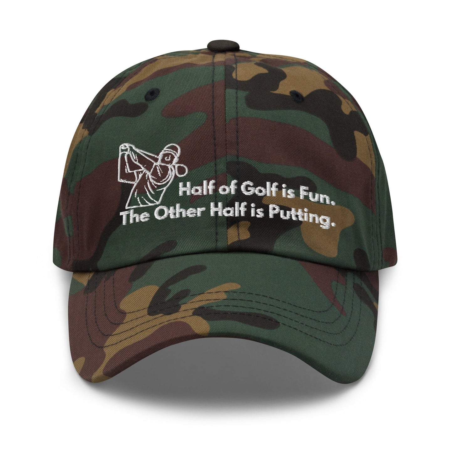 Funny Golfer Gifts  Dad Cap Half of Golf is Fun