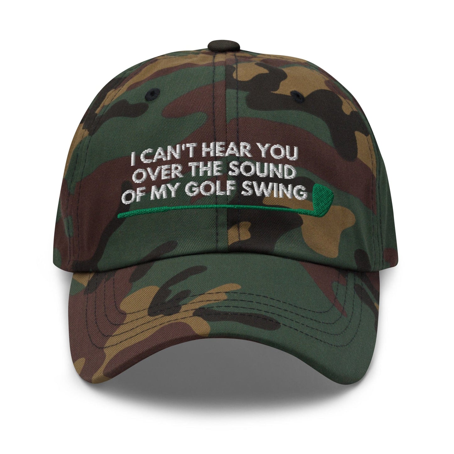 Funny Golfer Gifts  Dad Cap I Cant Hear You Over The Sound Of My Golf Swing Hat Cap