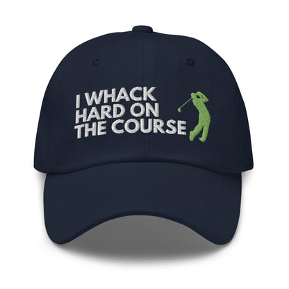 Funny Golfer Gifts  Dad Cap I Whack Hard On The Course Cap