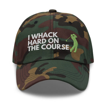 Funny Golfer Gifts  Dad Cap I Whack Hard On The Course Cap