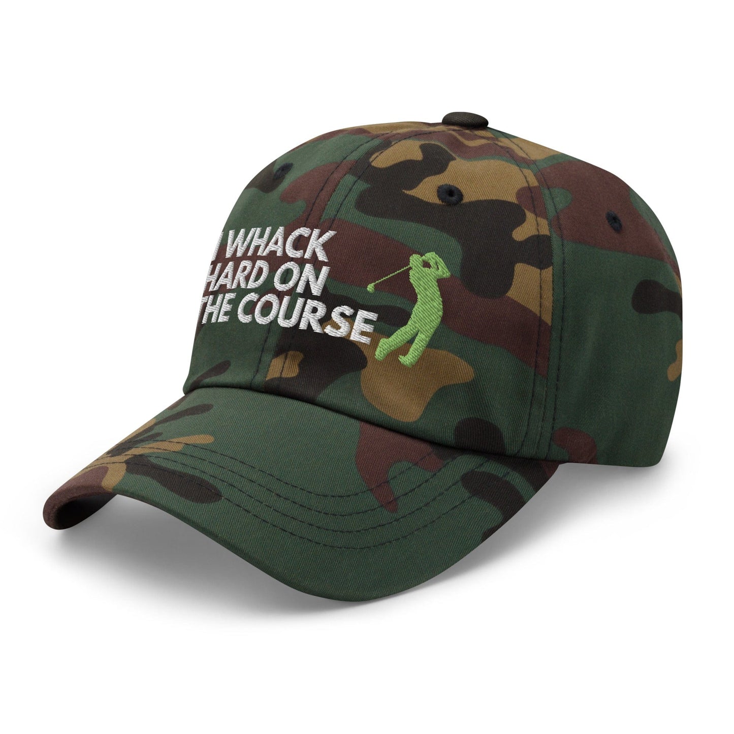 Funny Golfer Gifts  Dad Cap I Whack Hard On The Course Cap