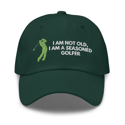 Funny Golfer Gifts  Dad Cap Im Not Old I Am A Seasoned Golfer Hat Cap