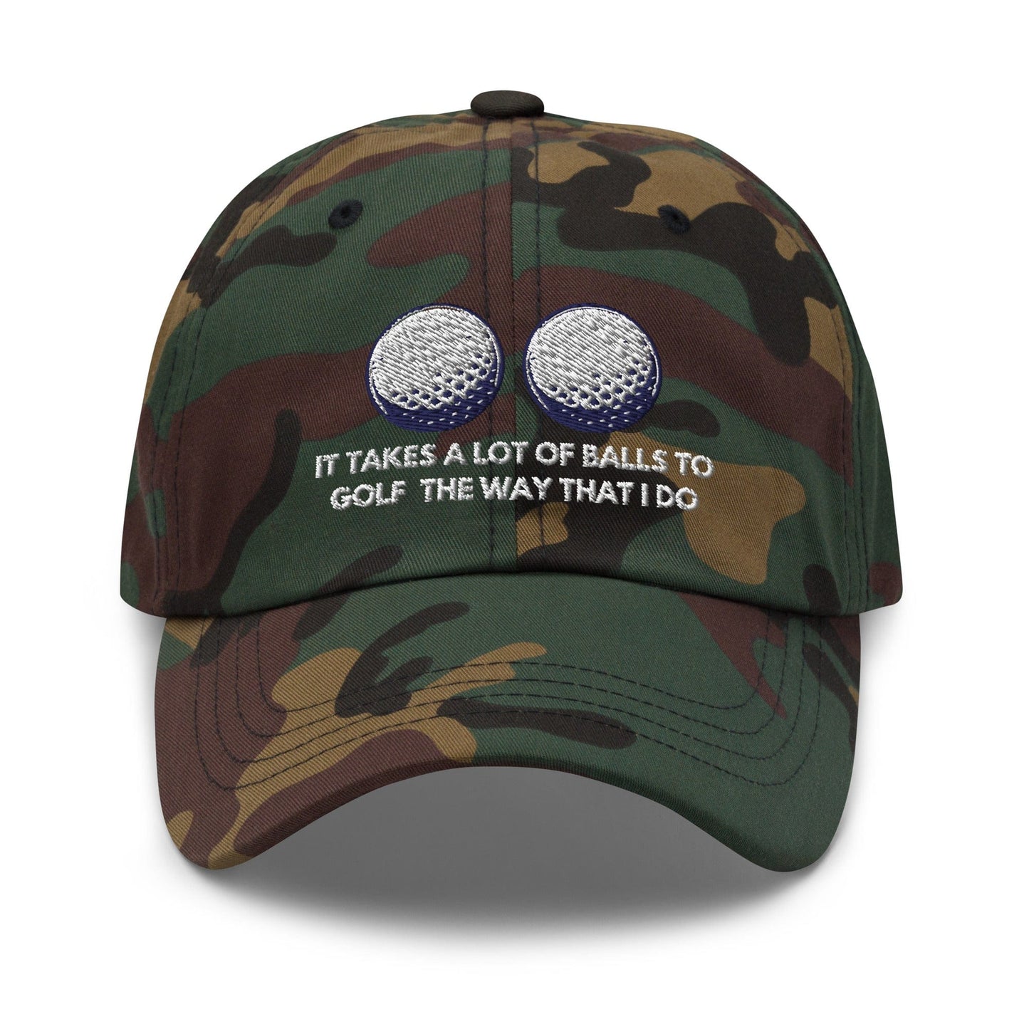 Funny Golfer Gifts  Dad Cap It Takes a lot of Balls to Golf the way that I Do Cap