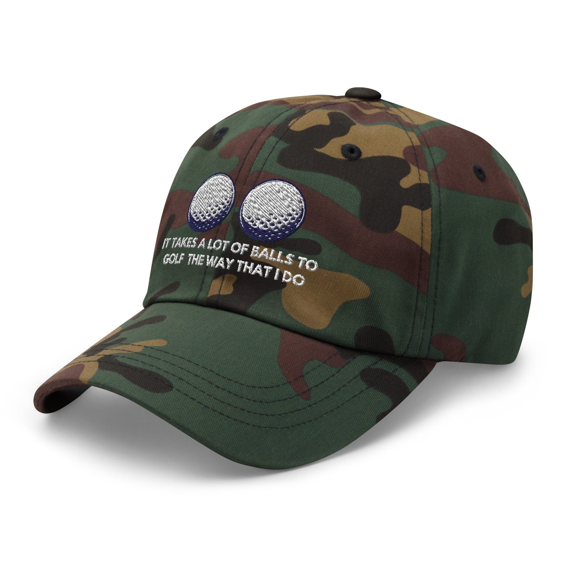 Funny Golfer Gifts  Dad Cap It Takes a lot of Balls to Golf the way that I Do Cap