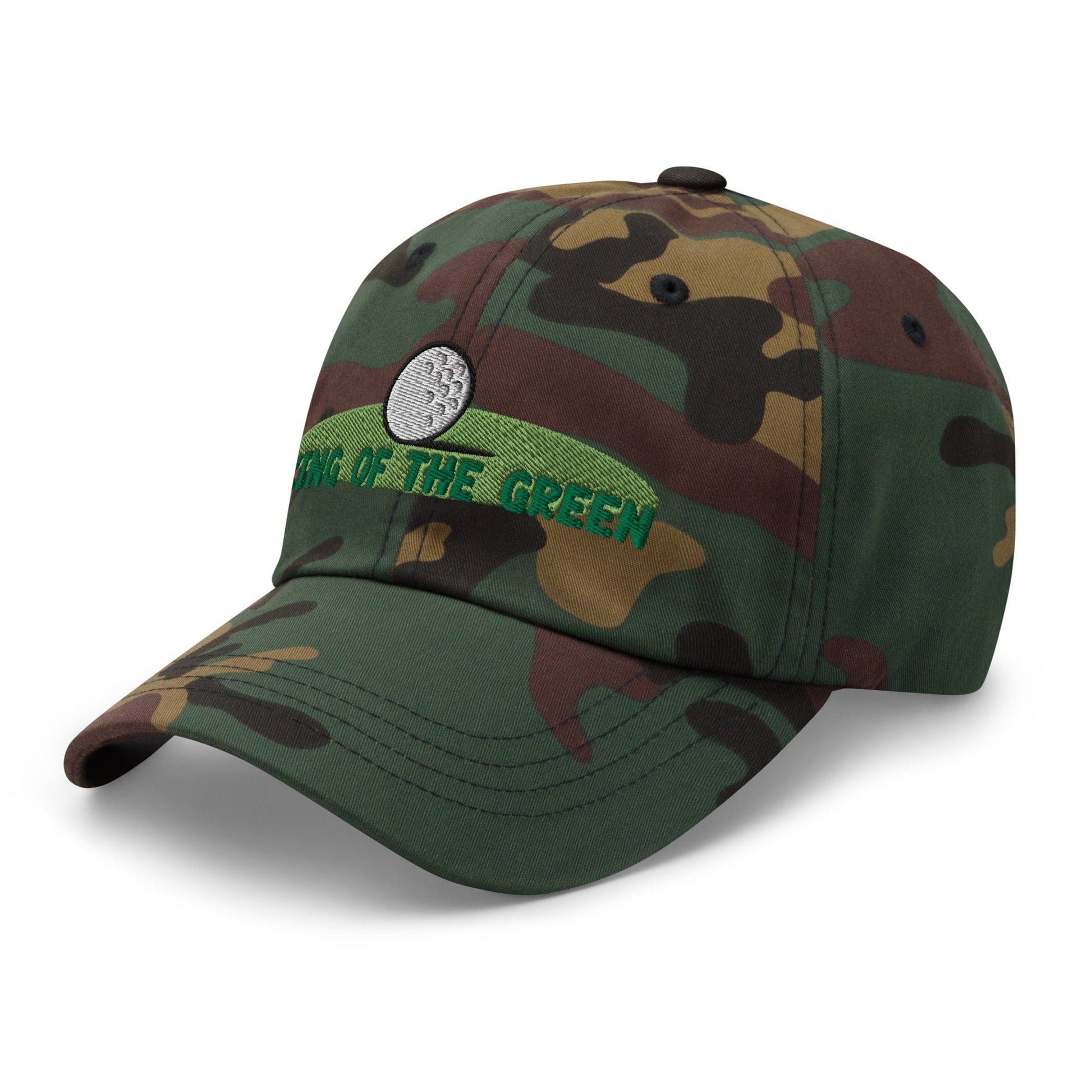 Funny Golfer Gifts  Dad Cap King of the Green Cap