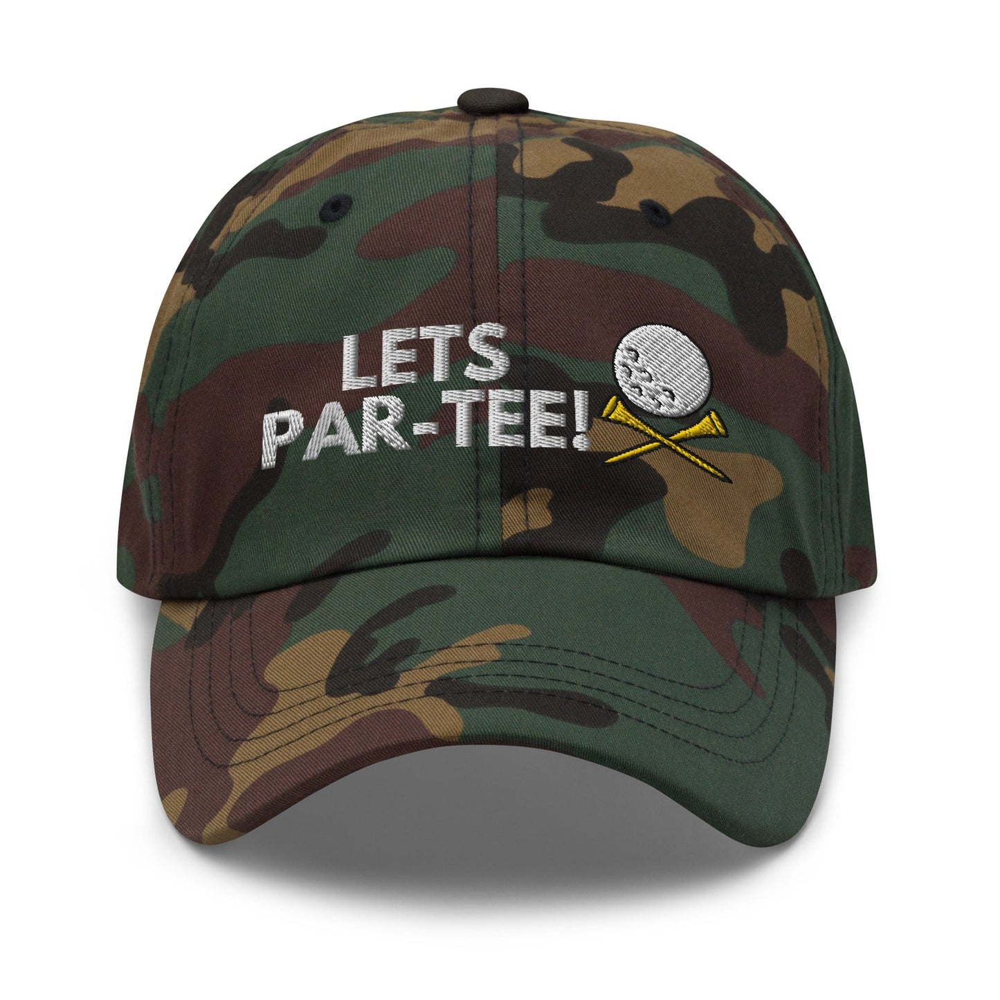 Funny Golfer Gifts  Dad Cap Lets Par-Tee Hat Cap