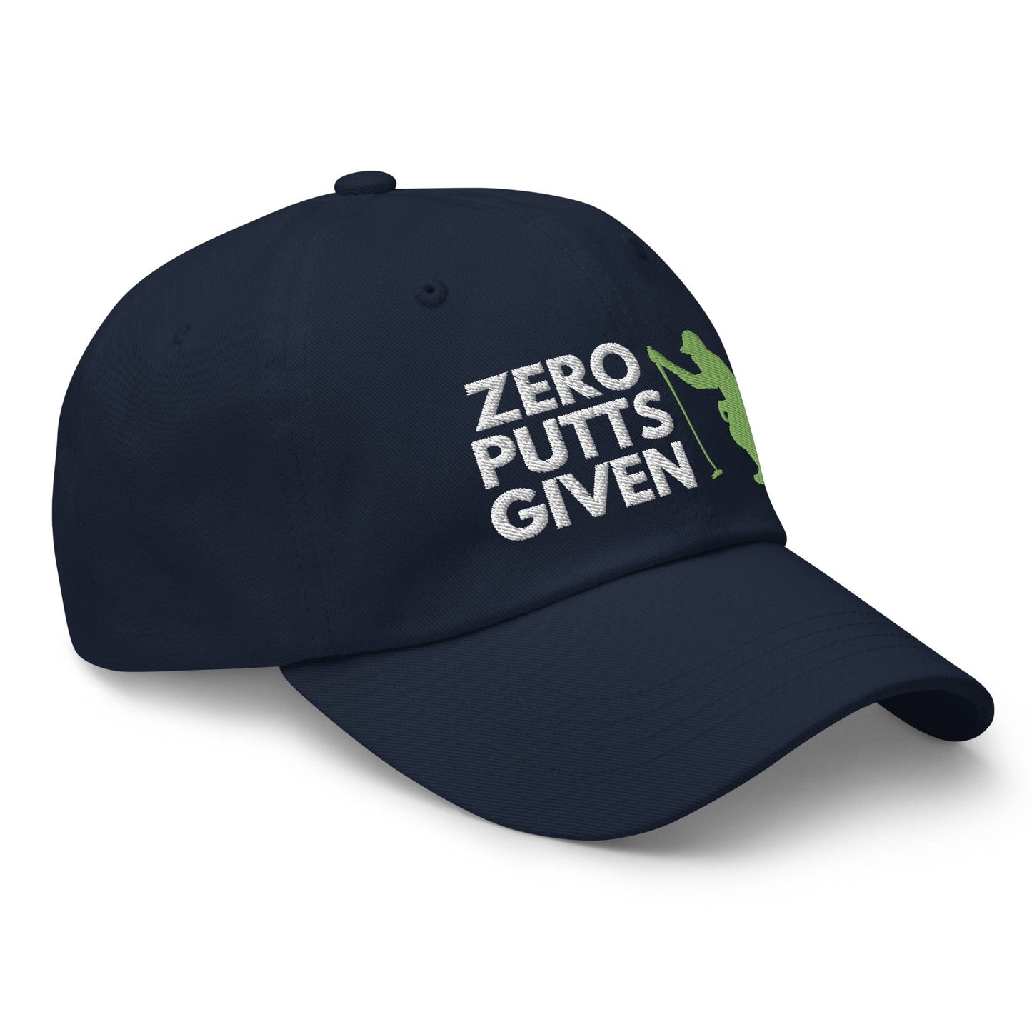 Funny Golfer Gifts  Dad Cap Navy Zero Putts Given Hat Cap