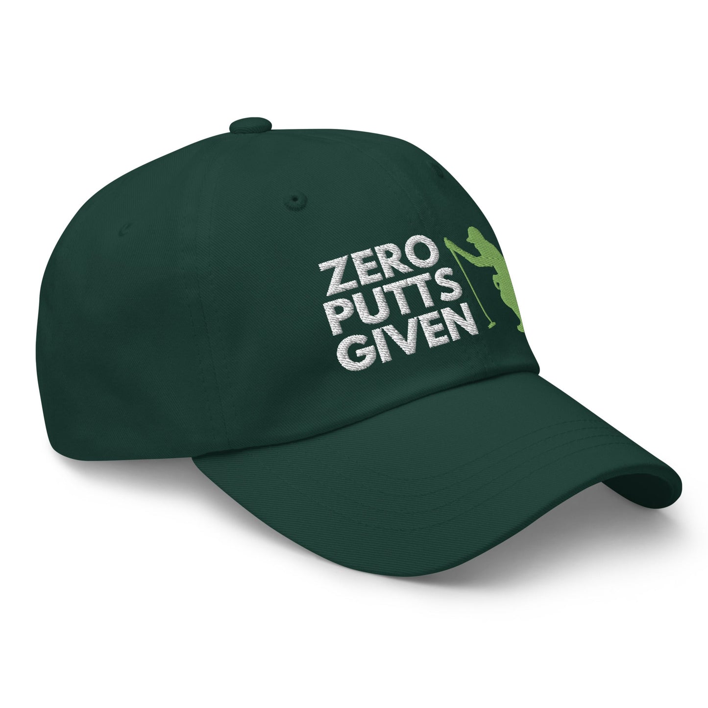 Funny Golfer Gifts  Dad Cap Spruce Zero Putts Given Hat Cap