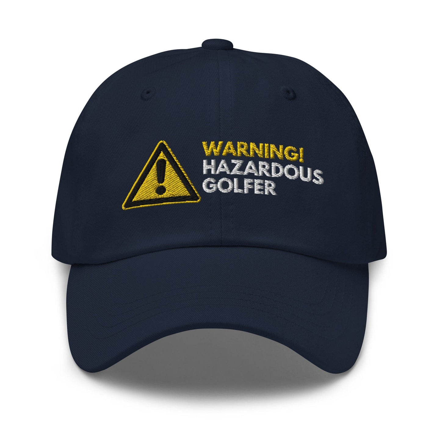 Funny Golfer Gifts  Dad Cap Warning Hazardous Golfer Cap