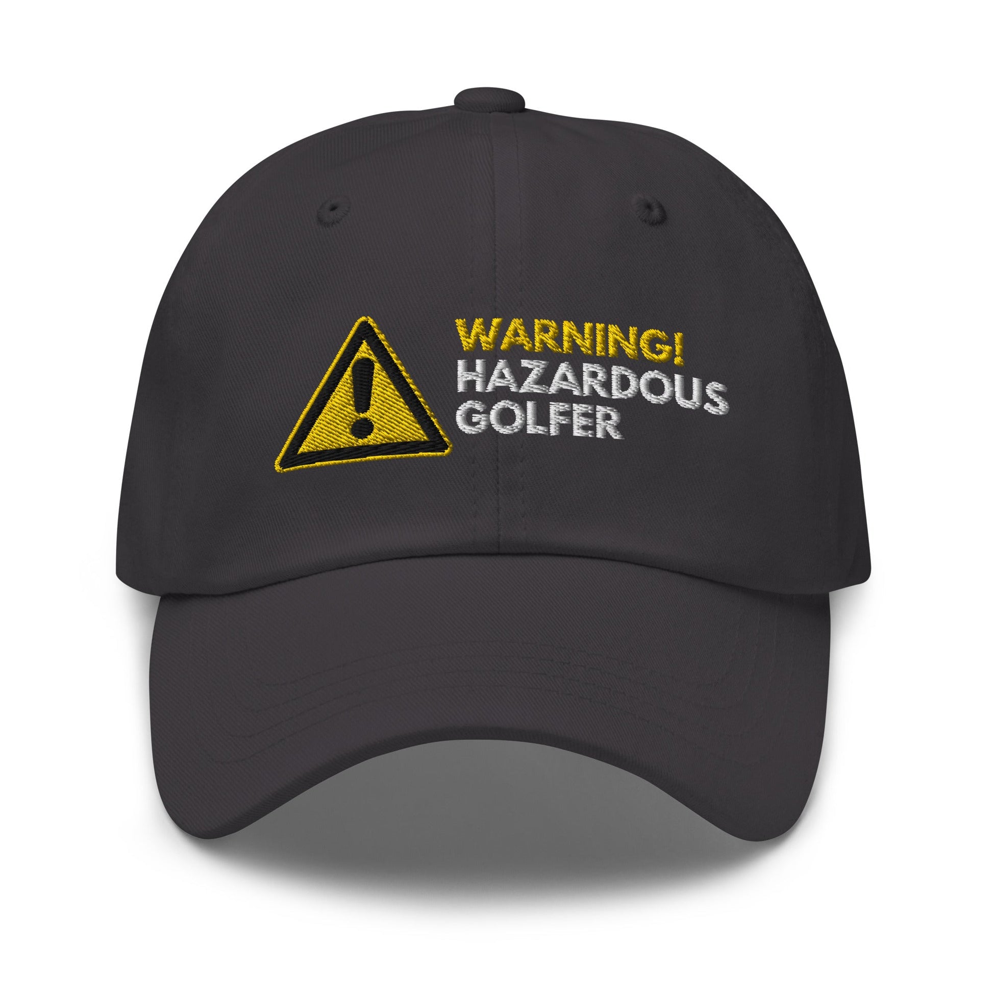 Funny Golfer Gifts  Dad Cap Warning Hazardous Golfer Cap
