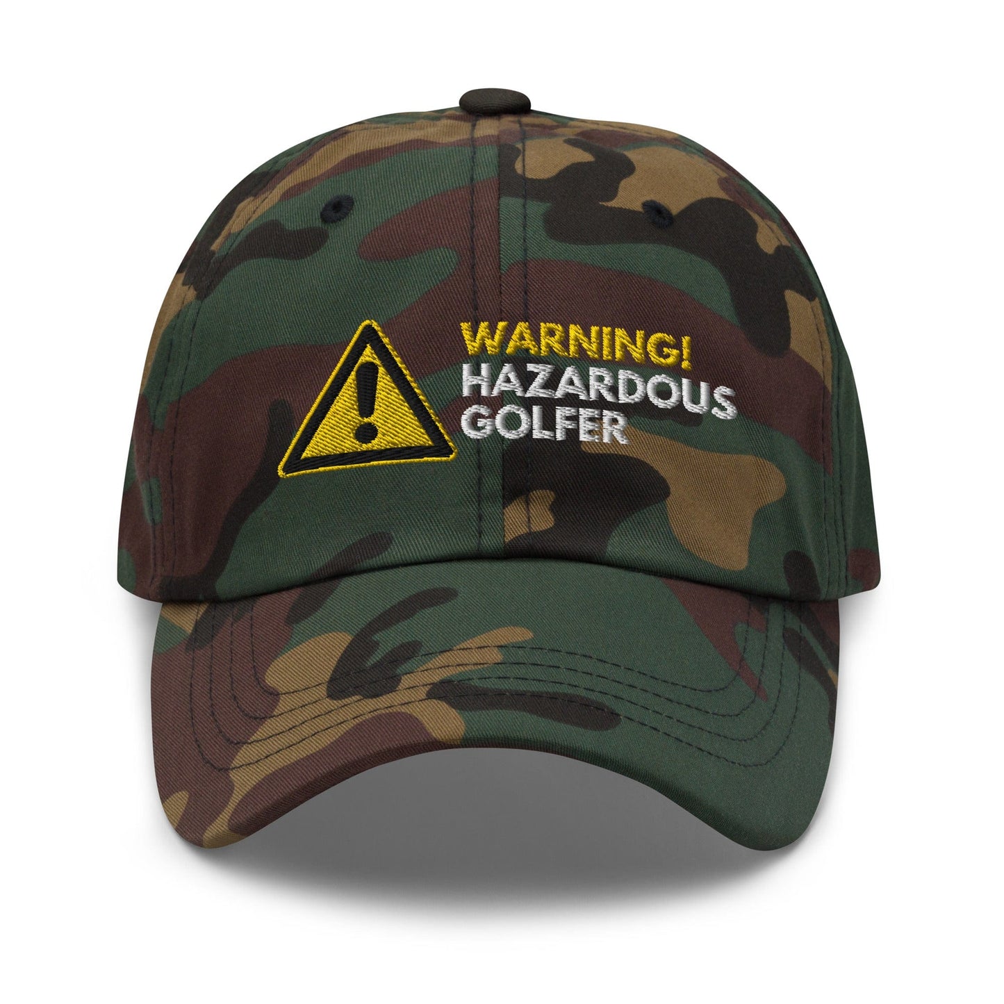 Funny Golfer Gifts  Dad Cap Warning Hazardous Golfer Cap