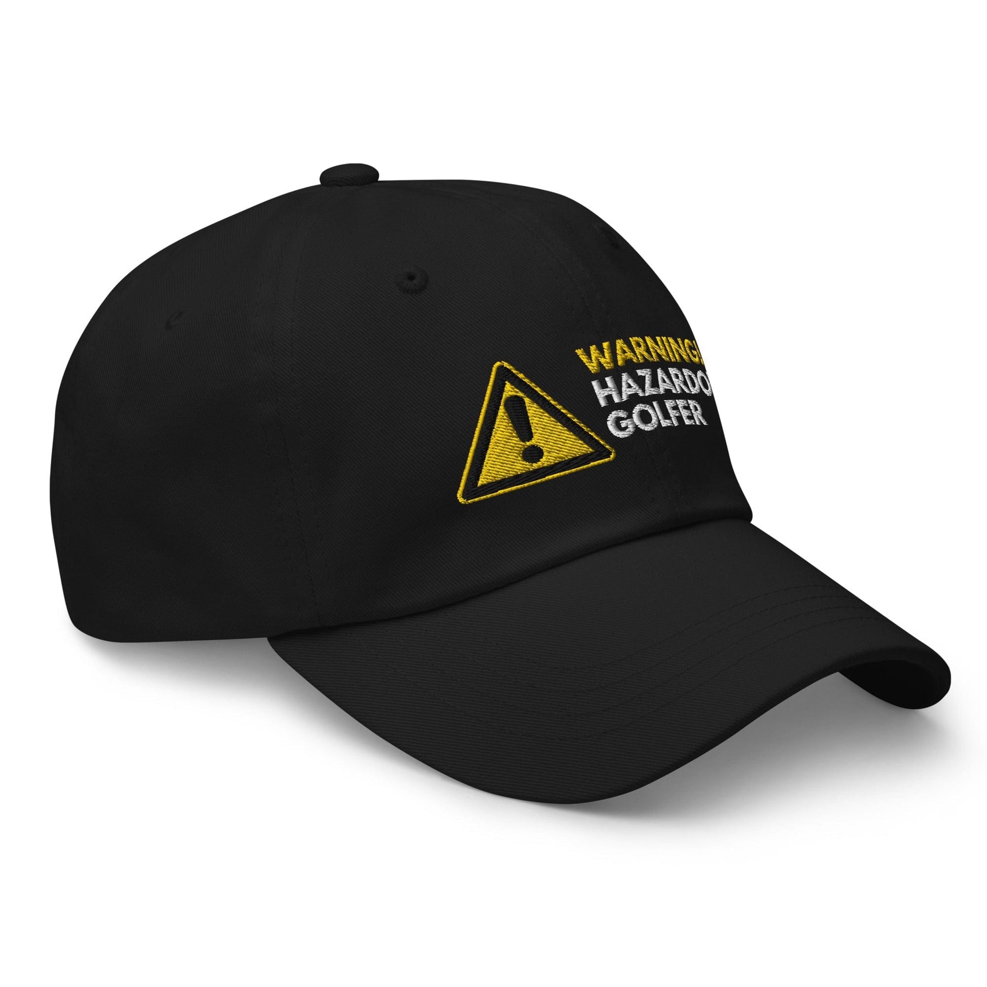 Funny Golfer Gifts  Dad Cap Warning Hazardous Golfer Cap